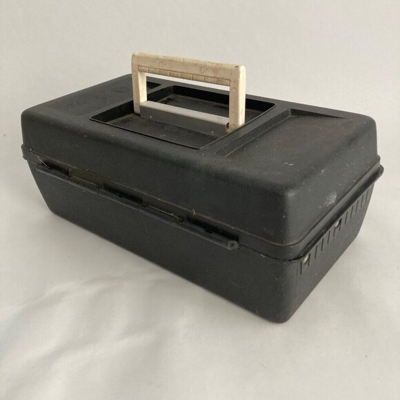Vintage Old Pal 1040 Tackle Box Fishing Single Tray BLACK - Picture 9 of 9